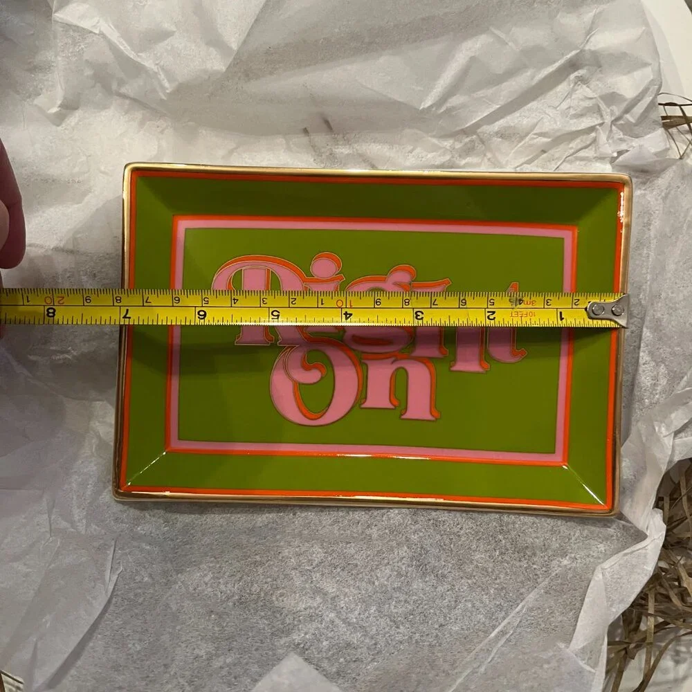 Jonathan Adler Right‎ On Rectangle Tray Deep Thoughts Porcelain Decor